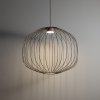 Beżowa lampa wisząca ażurowa druciana okrągła minimalistyczna loftowa uniwersalna klasyczna SPHERA M 11306 TK-LIGHTING
